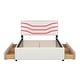 preview thumbnail 26 of 30, Queen Size Upholstered Storage Platform Bed with LED