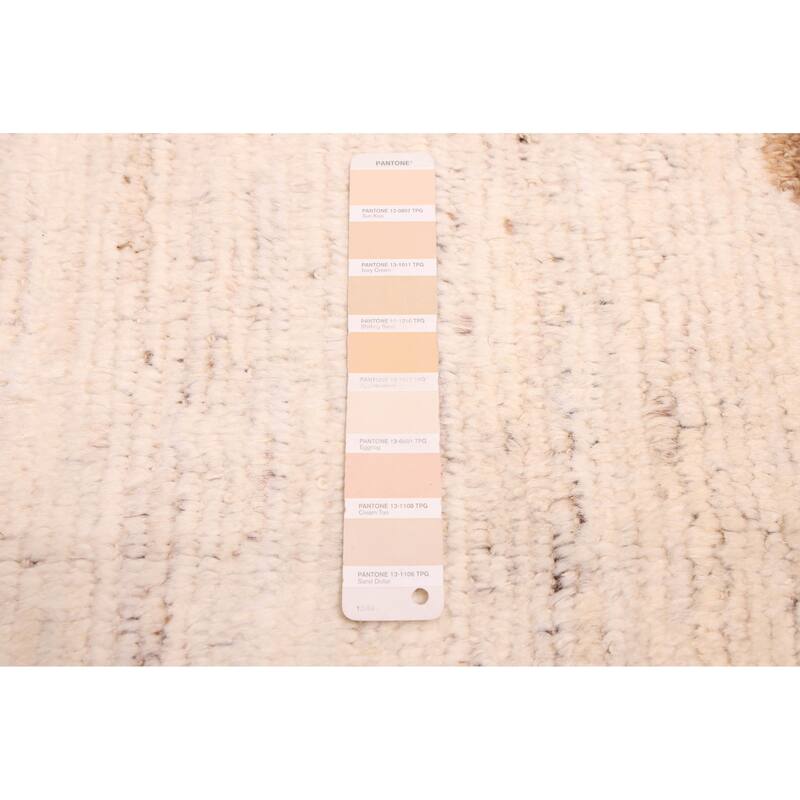 ECARPETGALLERY Hand-knotted Pak Finest Marrakesh Cream Wool Rug - 8'2 x 10'0