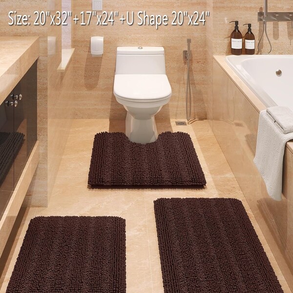 SXCHEN Bathroom Rug,Absorbent Non Slip Indoor Rugs for Bathtub a 並行輸入品 SXCHEN Bathroom Rugs Absorbent Non-Slip Indoor Bath Mat Shower