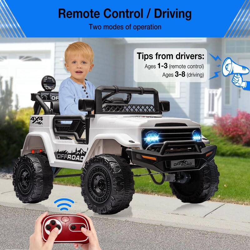 Kids Ride On Truck Car w/Parent Remote Control