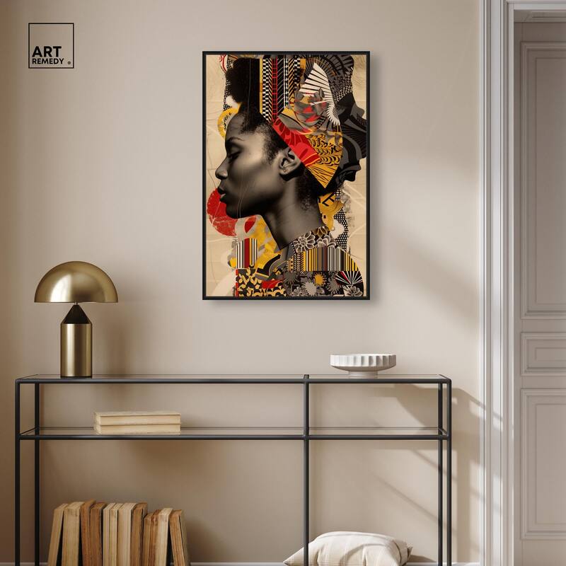 Cultural Collage Canvas by Art Remedy