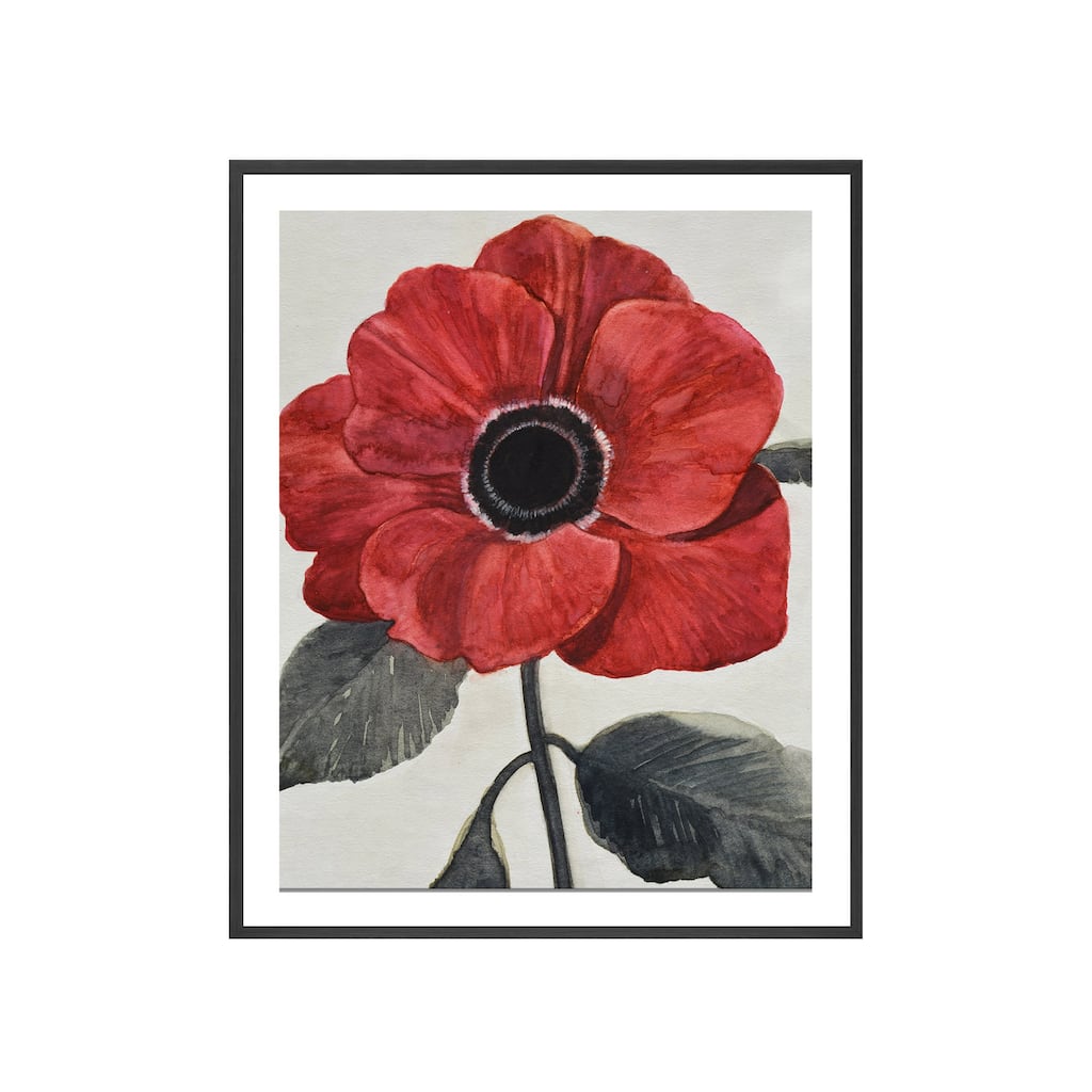Graceful Poppy I Framed Print Wall Art by Norman Wyatt Jr.