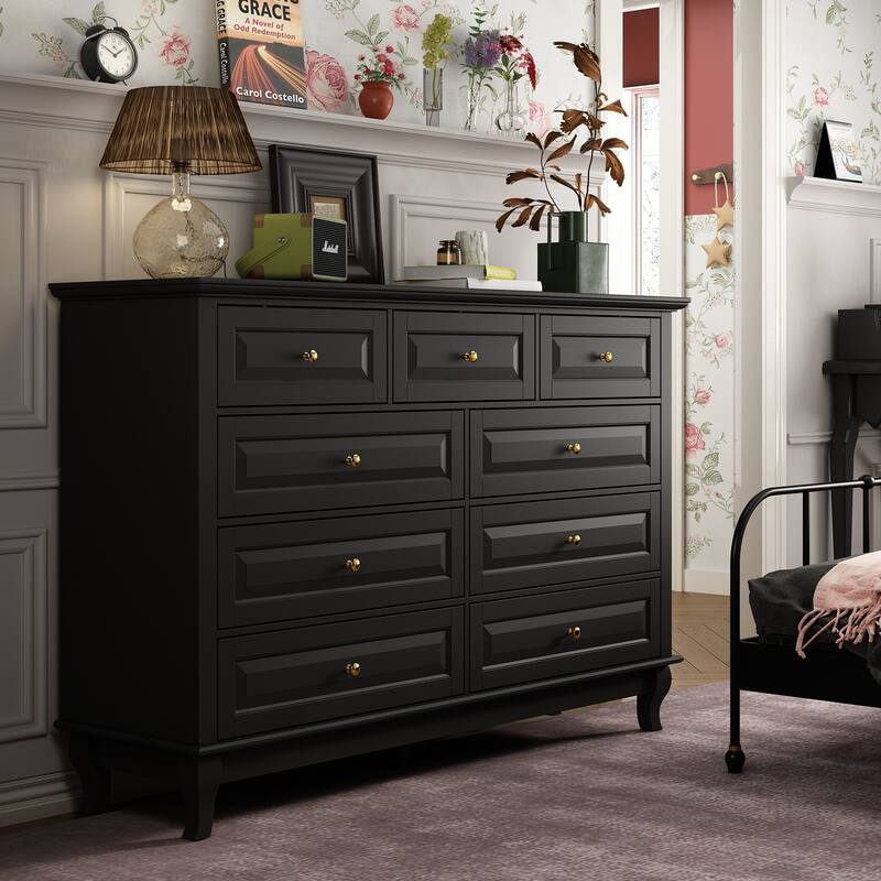 Versatile 55.1" Dresser: Chic Storage for Any Room TV Stand Side Table