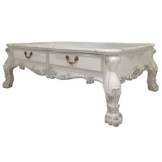 Adison Bone White 2-Drawer Coffee Table