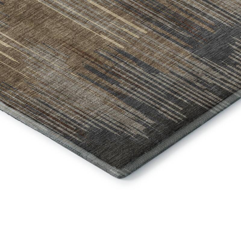Premium Washable Super Soft Transitional Stripes Mayfield Rug
