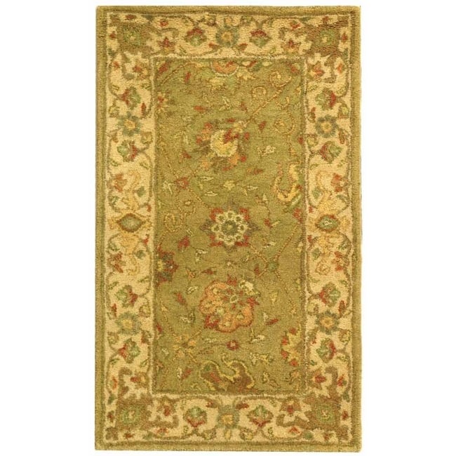 SAFAVIEH Handmade Antiquity Mazie Traditional Oriental Wool Rug - 2'3" x 4' - Sage