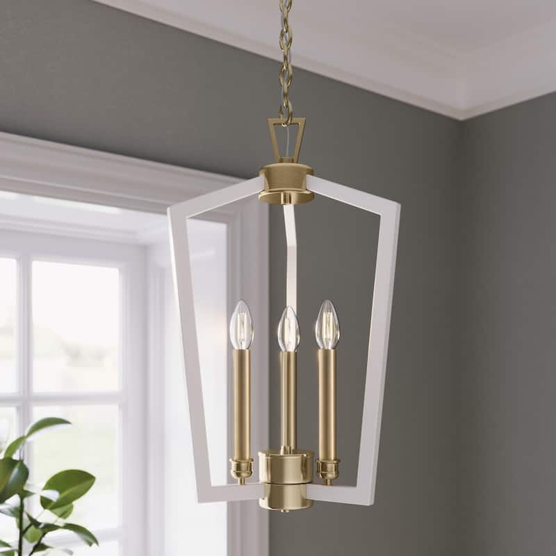 Lizabeth Pendant Light Matte White/Modern Gold