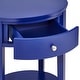 preview thumbnail 27 of 55, Fillmore 1-Drawer Oval Wood Shelf Accent End Table by iNSPIRE Q Modern