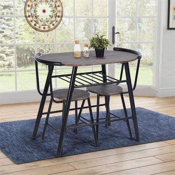 Black breakfast nook shop set