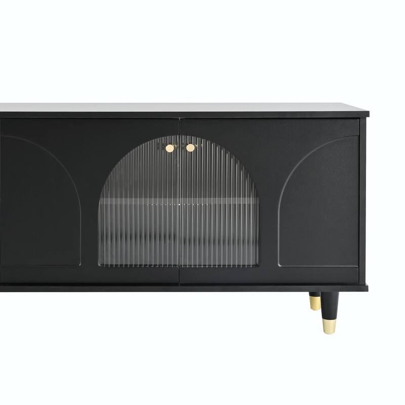 Stylish TV Stand with Adjustable Shelves for TVs Up to 78''