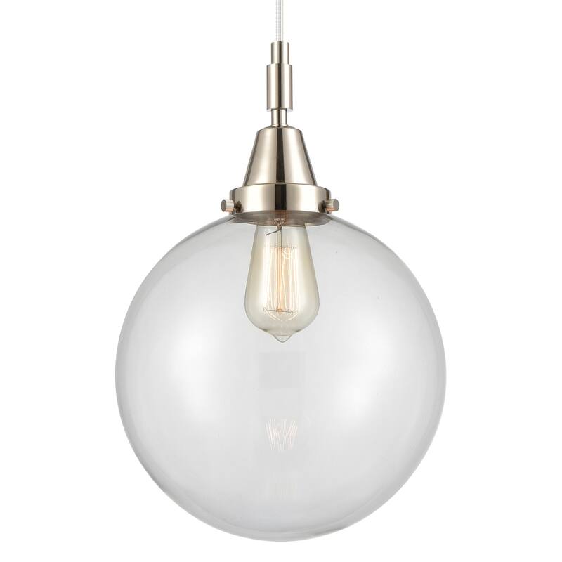 Innovations Lighting 447-1P-G202-10 Beacon 10" Wide Mini Pendant with - Polished Nickel