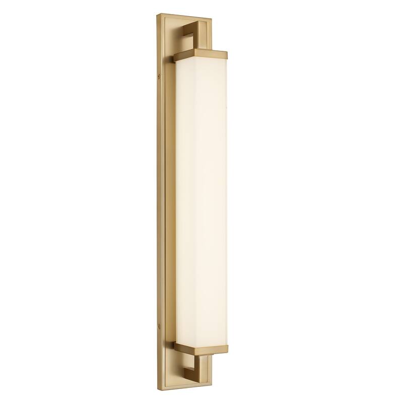 Zenith 28" Antique Brass LED Bathroom Vanity Light