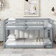 preview thumbnail 1 of 40, Twin Loft Bed with Dual 13-Slat Platforms and Low-Profile Design Grey