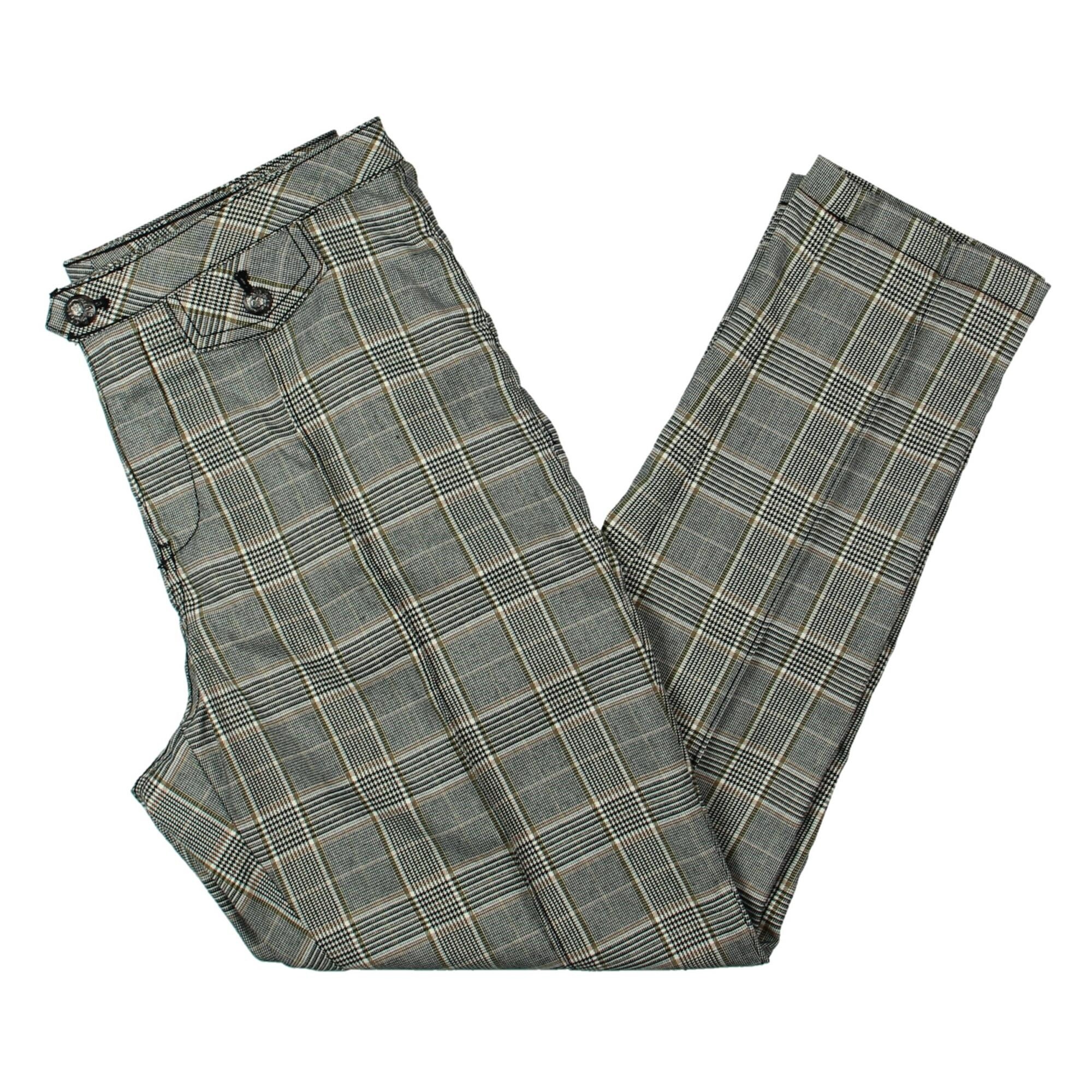 tailored plaid pants