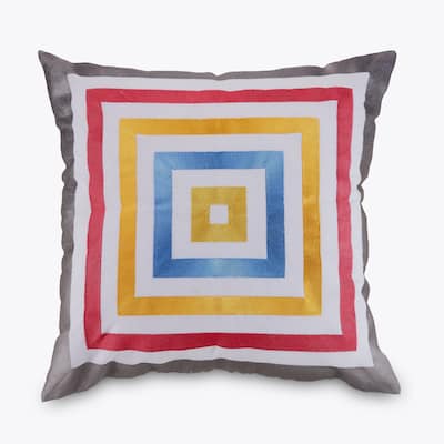 Trina Turk Satin Stitch Embroidered Pillow, 18x18"