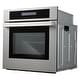preview thumbnail 5 of 12, Cosmo 24 in. Single Electric Built-In Wall Oven with 2.5 cu. ft. Capacity, Turbo True European Convection in Stainless Steel