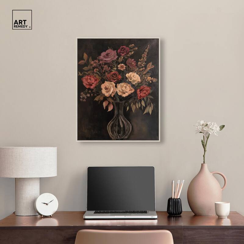 Smoldering Bouquet Canvas by Art Remedy