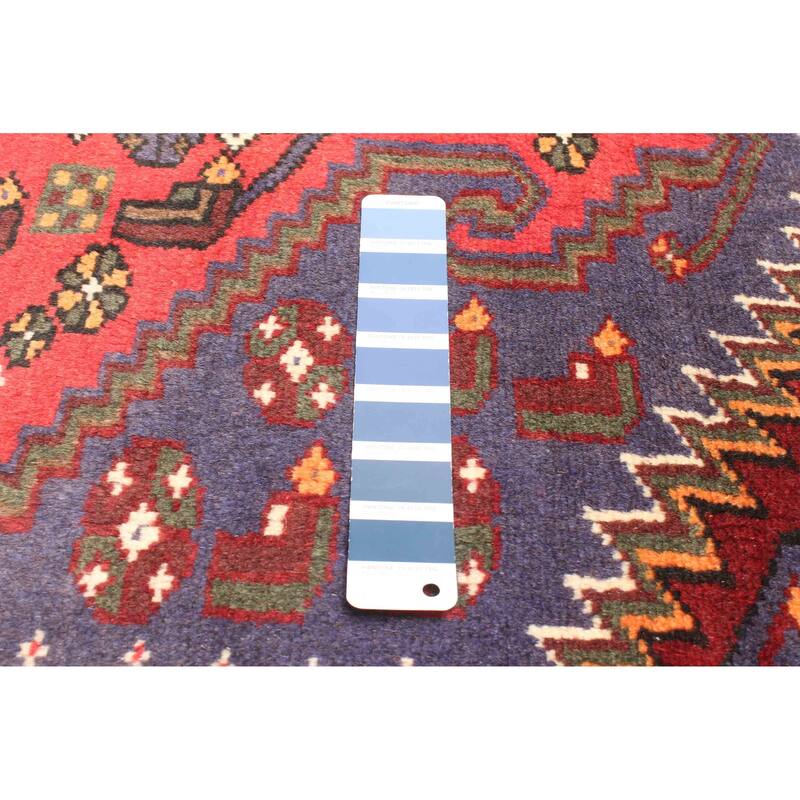 ECARPETGALLERY Hand-knotted Andelz Dark Blue Wool Rug - 4'4 x 6'8