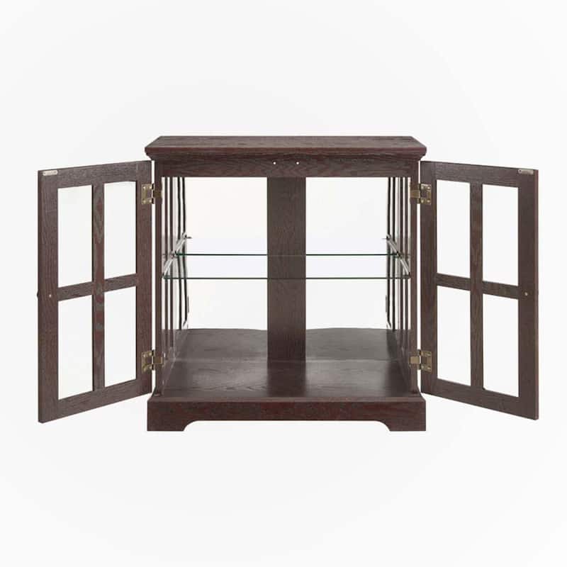 LED Curio Display Cabinet,Cherry
