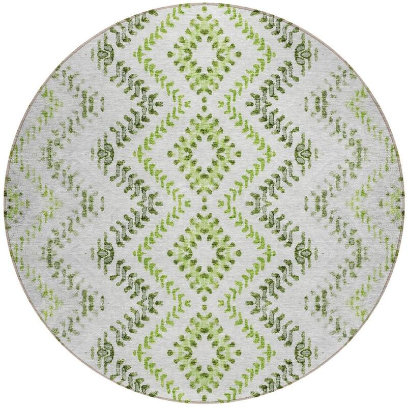 HomeRoots Geometric Transitional Rectangle Outdoor Rug