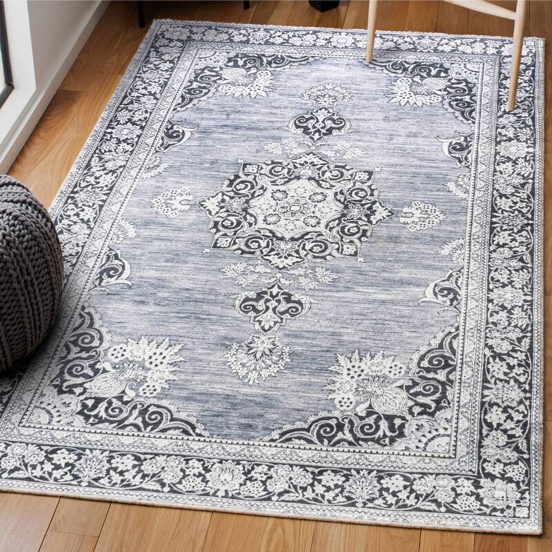 JONATHAN Y Wincer Bohemian Distressed Chenille Machine-Washable Area Rug