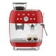 preview thumbnail 7 of 6, SMEG Semi-Automatic Espresso Machine EGF03 Red