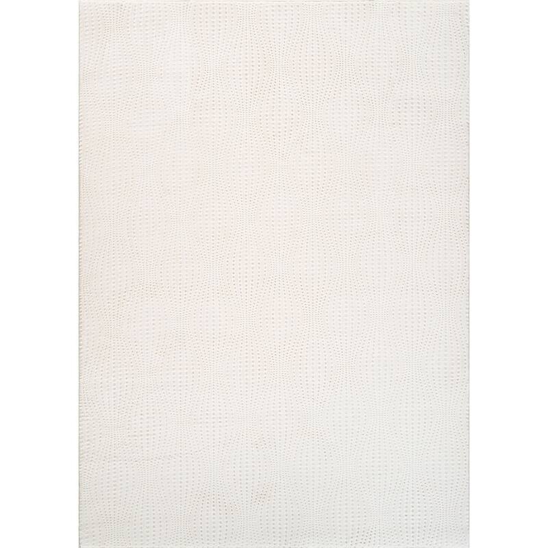 Beverly Rug Serenity Solid Modern Non Slip Soft Indoor Area Rug - 8X0 - White