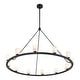 preview thumbnail 4 of 5, Aragon 12 Light Matte Black Chandelier