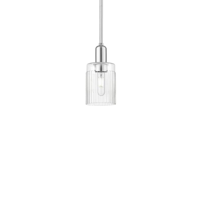 Innovations Lighting 716-1S-10-5 Hadley Pendant Hadley 5" Wide Mini - Polished Chrome / Clear