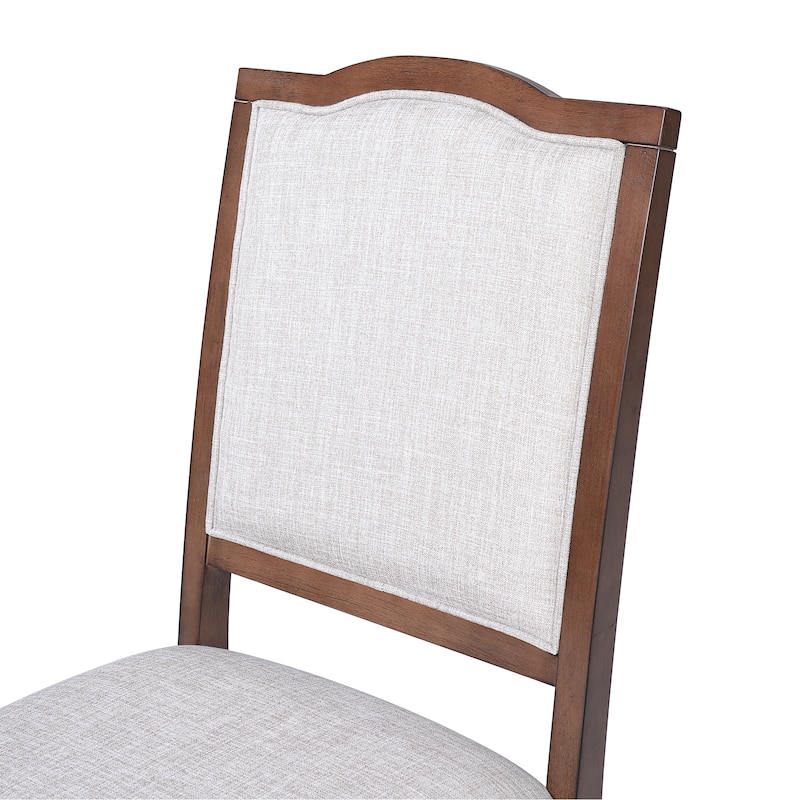 Farmhouse Dining Chairs Set of 4, Upholstered Dining Chairs with High Back, Modern Seating for Kitchen, Bedroom & Living Room