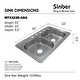 preview thumbnail 23 of 35, Sinber Drop in Double Bowl 304 Stainless Steel Kitchen Sink