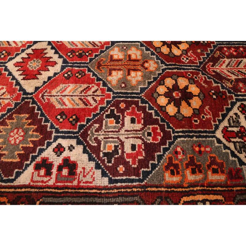 ECARPETGALLERY Hand-knotted Kayseri Vintage Dark Red Wool Rug - 4'3 x 6'7