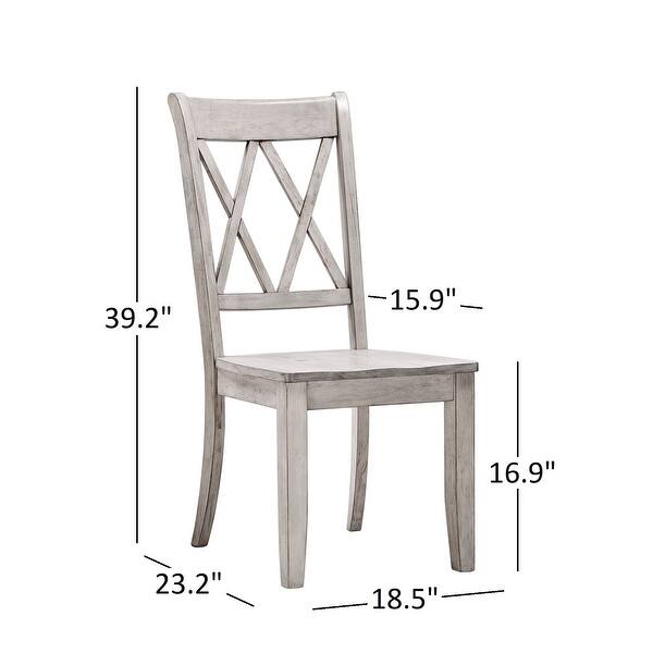 Eleanor X Back Wood Dining Chair (Set of 2) by iNSPIRE Q Classic Bed