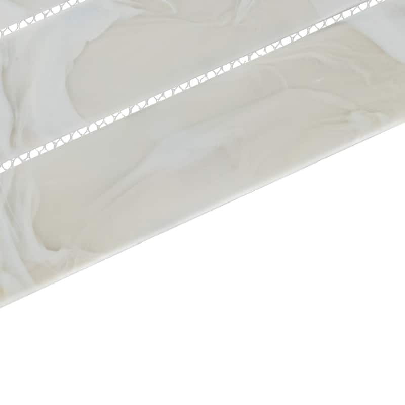 Daltile Starcastle 1" x 6" Chevron Glass Wall Mosaic (15 PC Per Carton) (12.75 SQFT Per Carton)
