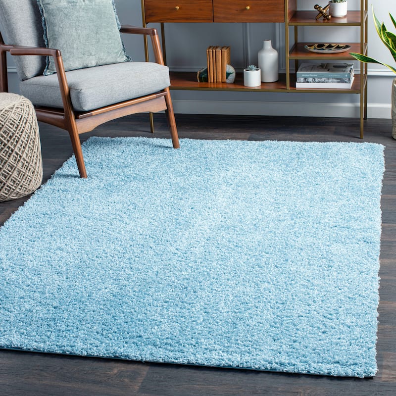 Artistic Weavers Dawsen Solid Plush Area Rug - 7'10" x 10' - Pale Blue - Rectangle