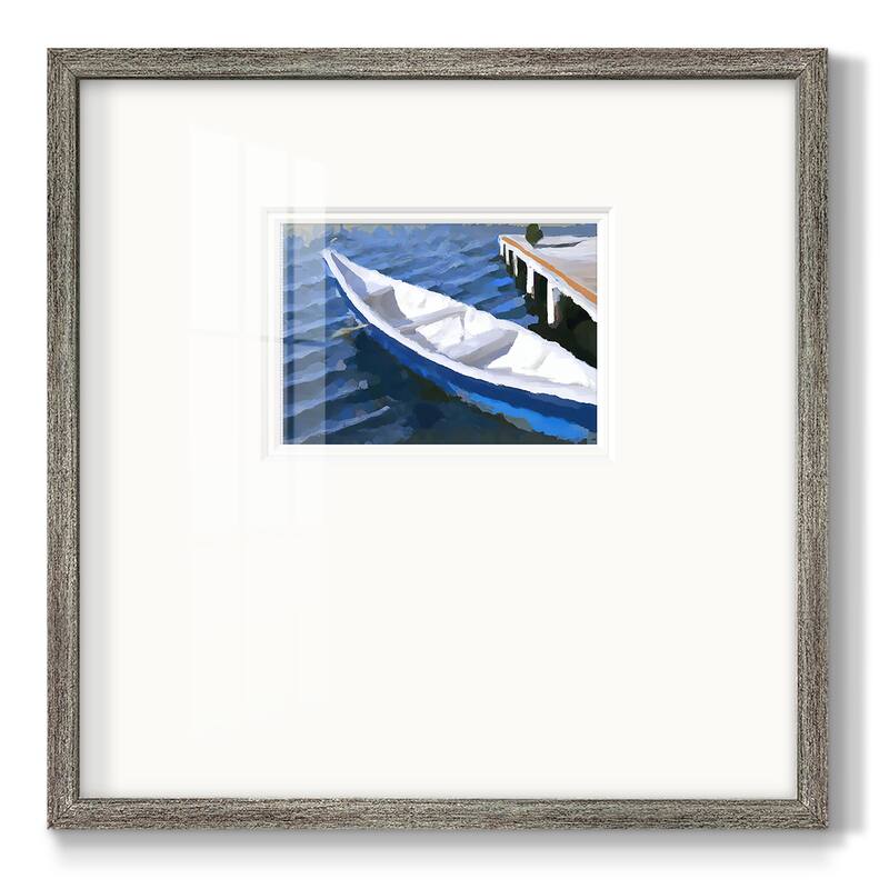 Colorful Rowboat IVPremium Framed Print