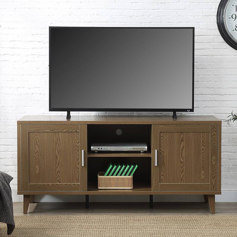 Bridgevine Home Briggs Modern 60 Inch TV Stand Console for TVs up to 65 inches