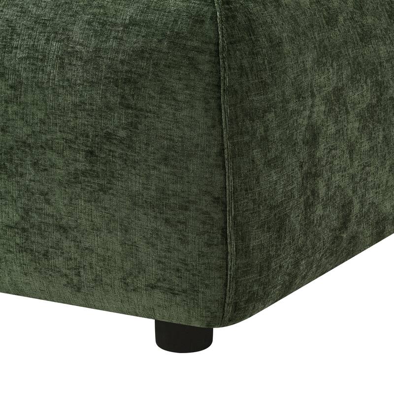 Christopher Knight Home - Marcella Modern 2-Piece Set Plush Upholstered Curved Padded Back Accent Chair and Footrest Ottoman