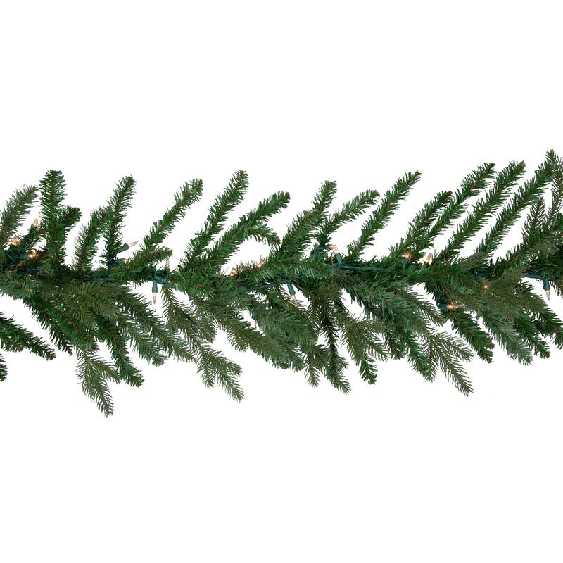 9' x 14" Grande Spruce Artificial Christmas Garland, Clear Lights