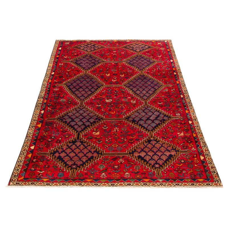 ECARPETGALLERY Hand-knotted Anadol Red Wool Rug - 5'7 x 9'10