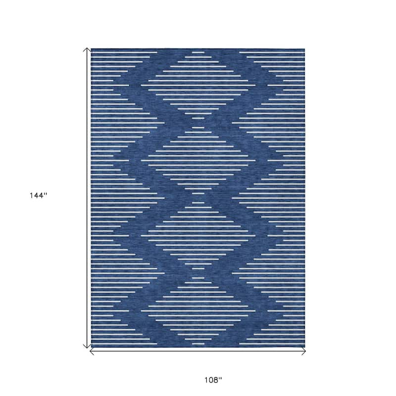 HomeRoots Geometric Transitional Rectangle Outdoor Rug