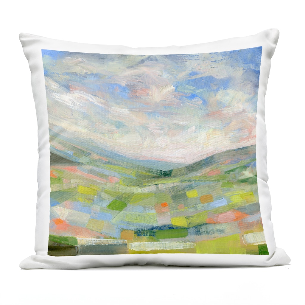 Stupell Jolly Geometric Countryside Scene Printed Outdoor Throw Pillow Design by Ashley Davis
