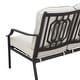 preview thumbnail 24 of 23, Patio Festival 2-Piece Outdoor Metal Sofa with Coffee Table Set