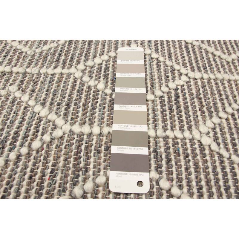 ECARPETGALLERY Braid weave Sienna Brown Wool Rug - 5'0 x 8'2