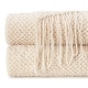 preview thumbnail 38 of 59, Chanasya Textured Knit Acrylic Throw Blanket With Tassels
