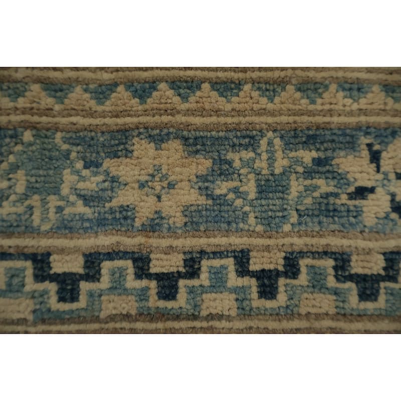 Hand Knotted Oriental 100% Wool Carpet Traditional Floral Green Ziegler Area Rug - 11' 5'' X 8' 11''
