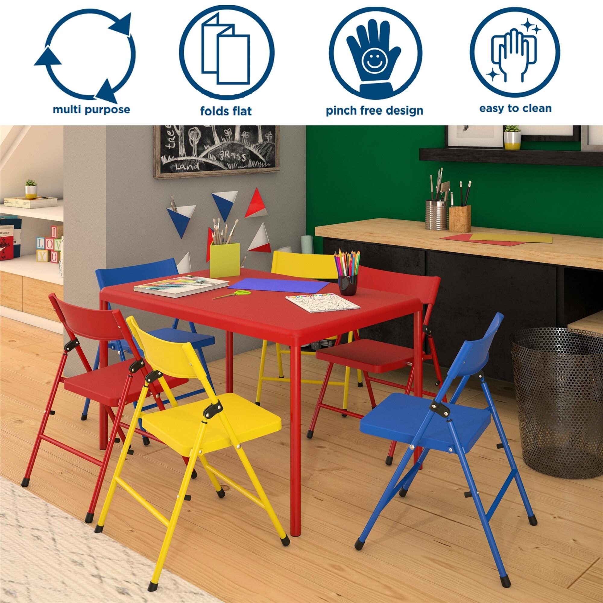 Safety first table and chairs top