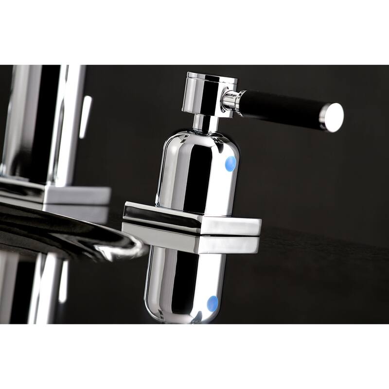 Kingston Brass Kaiser 1.2 GPM Widespread Bathroom Faucet with Pop-Up