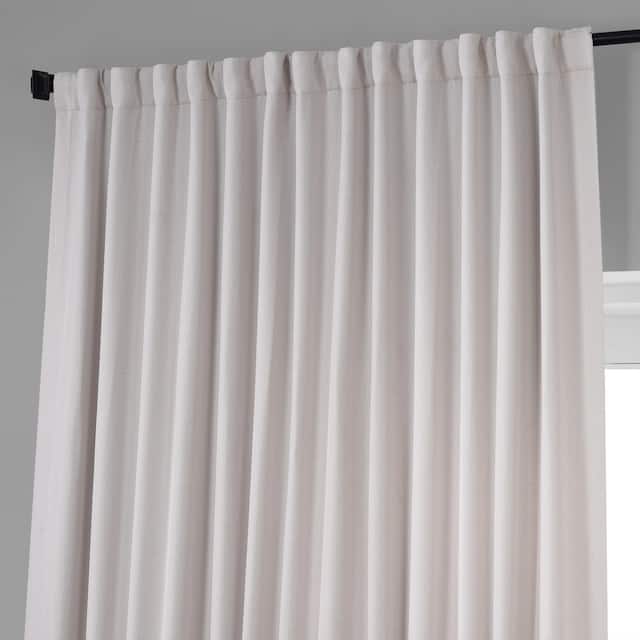 Porch & Den Milazzo Faux Linen Extra Wide Room Darkening Curtain (1 Panel)