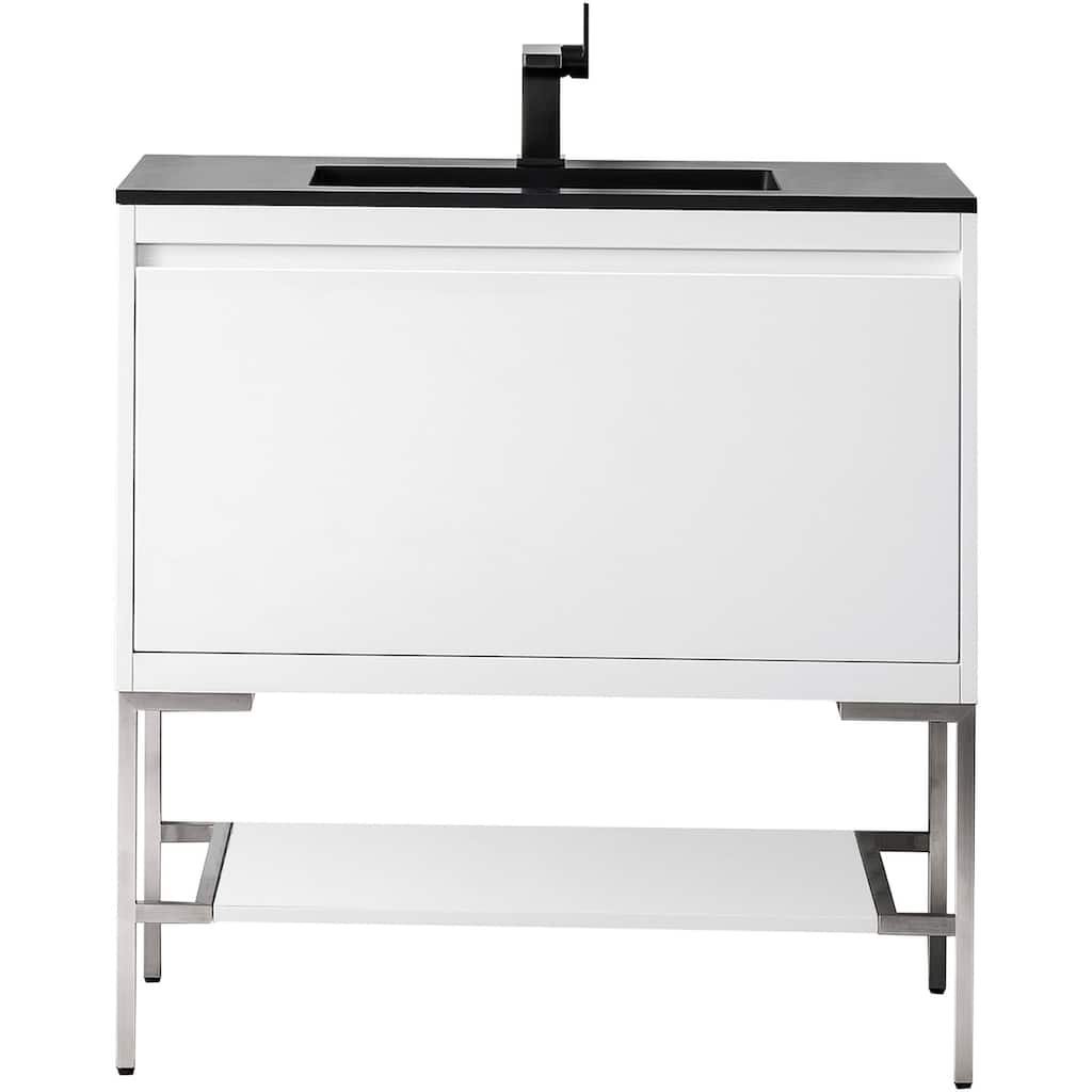 James Martin Vanities 805-V35.4-BN-CH Mantova 36" Single Basin Poplar